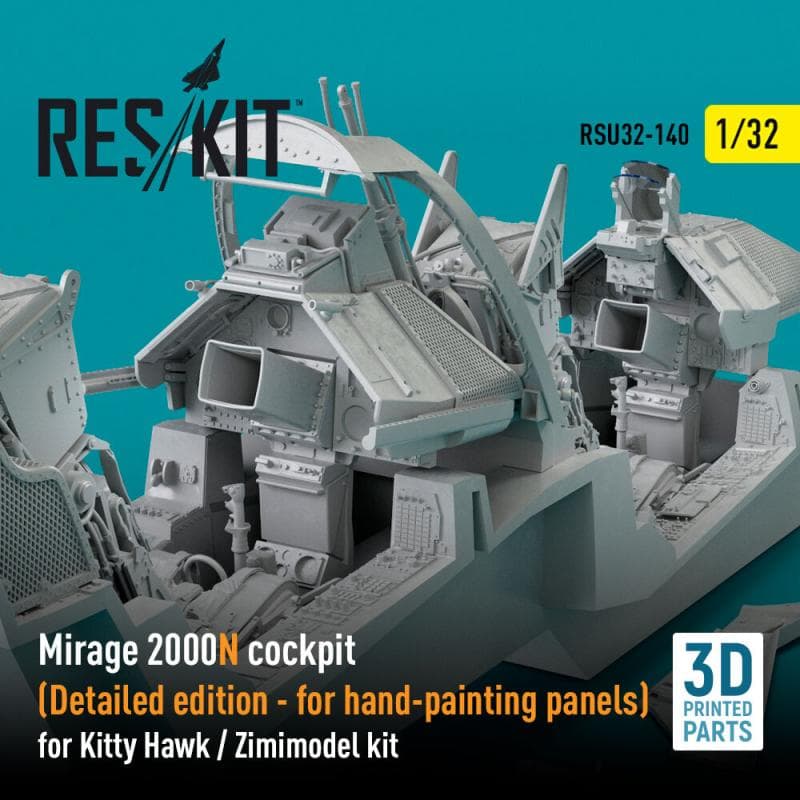 Mirage 2000n Cockpit (Detailed Edition) [Kitty Hawk] (3d Printed)