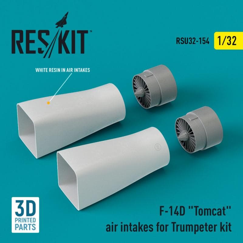 F-14d Tomcat Air Intakes [Trumpeter] (3d Printed)