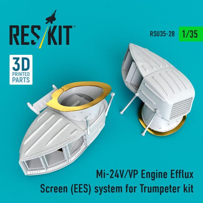 Mi-24 (V,Vp) Engine Efflux Screen (Ees) System [Trumpeter] (3d Printed)
