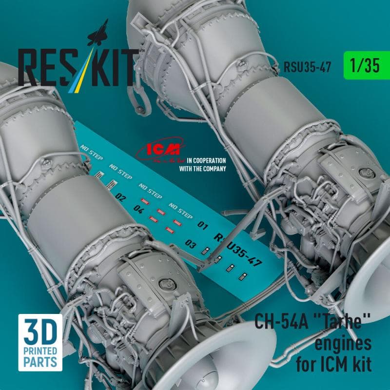Ch-54a Tarhe Engines [Icm] (3d Printed)
