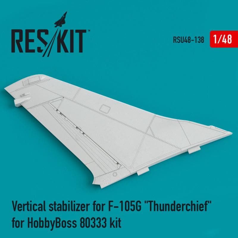 Vertical Stabilizer For F-105g Thunderchief [Hobbyboss]