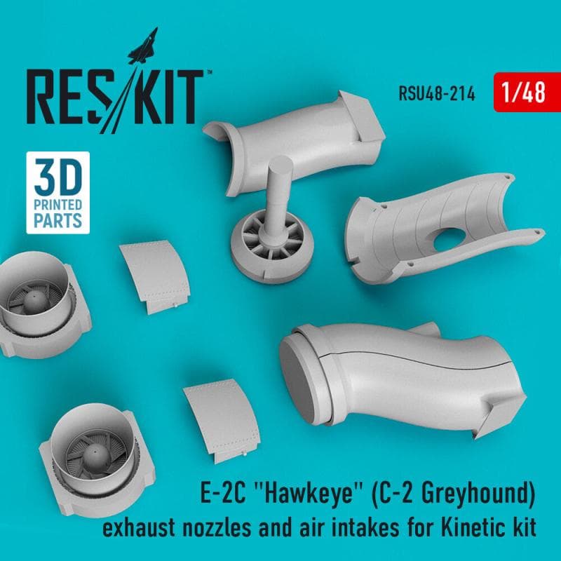 E-2c Hawkeye (C-2 Greyhound) - Exhaust Nozzles And Air Intakes [Kinetic] (3d Printed)