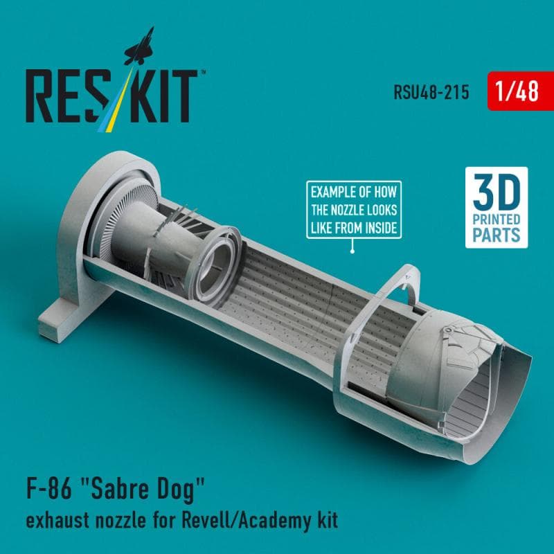 F-86 Sabre Dog Exhaust Nozzle [Revell/Academy] (3d Printed)