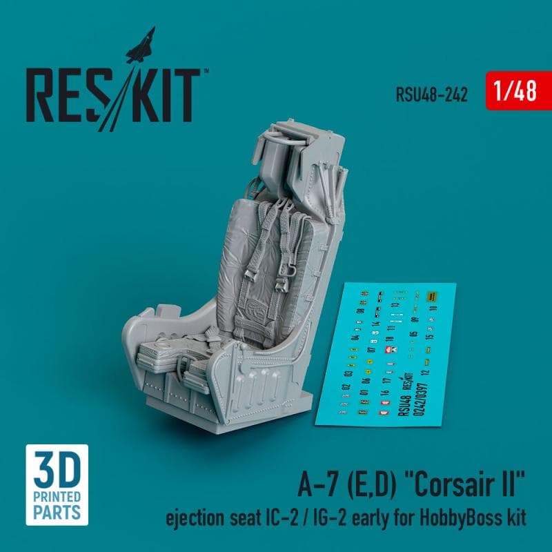 A-7 (E,D) Corsair Ii - Ejection Seat Ic-2 / Ig-2 Early [Hobbyboss] (3d Printed)
