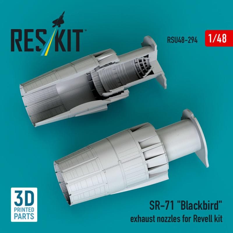 Sr-71 Blackbird - Exhaust Nozzles [Revell] (3d Printed)