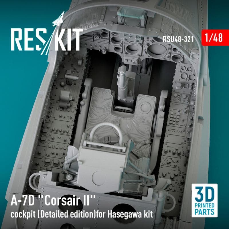 A-7d Corsair Ii Cockpit (Detailed Edition) [Hasegawa] (3d Printed)