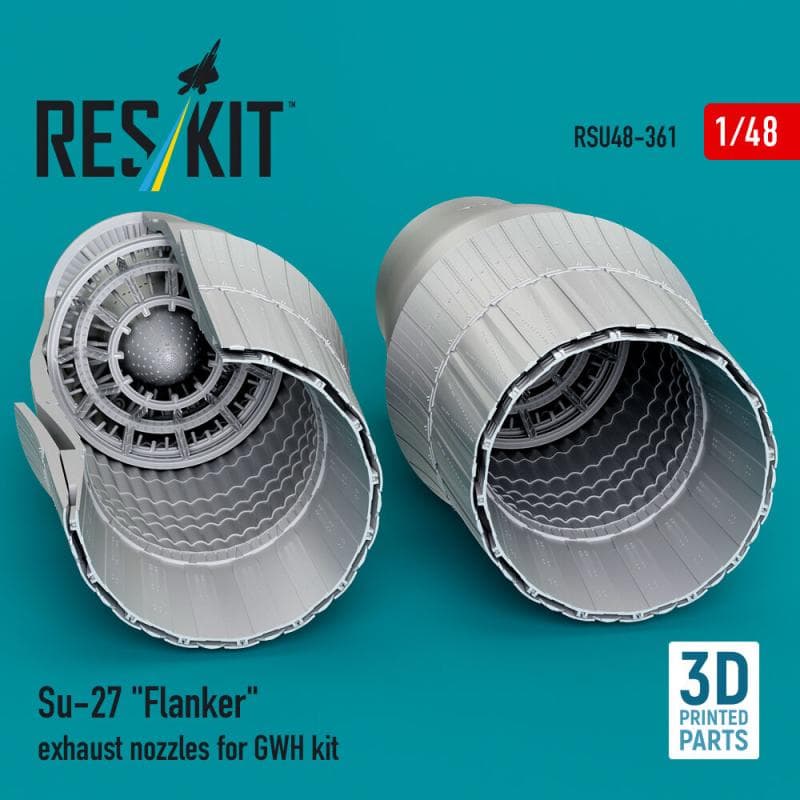 Su-27 Flanker Exhaust Nozzles [Gwh] (3d Printed)