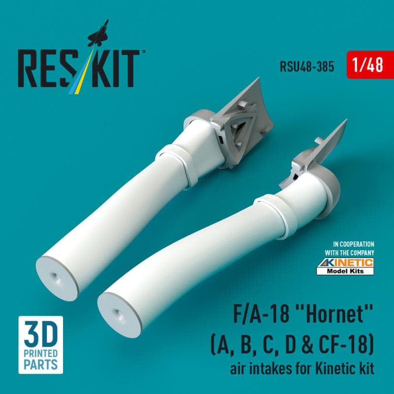 F/A-18 Hornet (A, B, C, D & Cf-18) Air Intakes [Kinetic] (3d Printed)