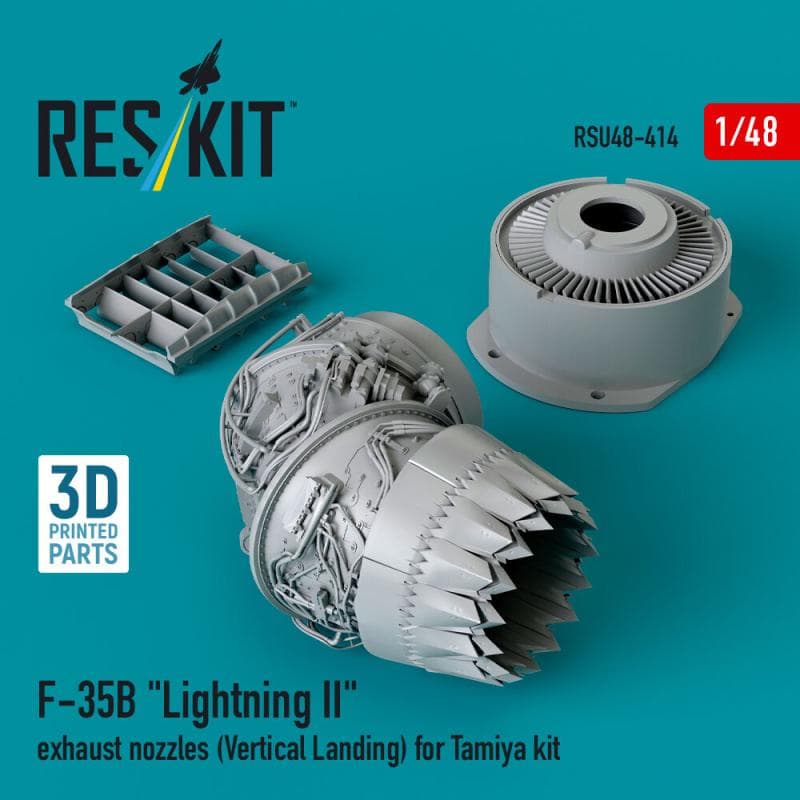 ?F-35b Lightning Ii - Exhaust Nozzles (Vertical Landing) [Tamiya] (3d Printed)