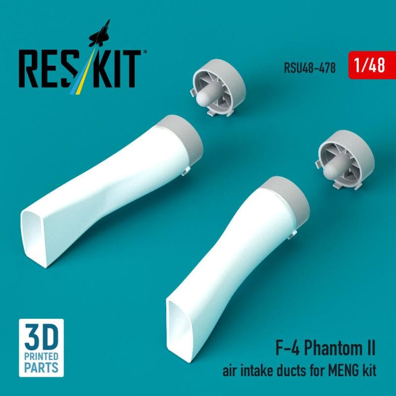 F-4 Phantom Ii - Air Intake Ducts (3d Printed) [Meng Models]