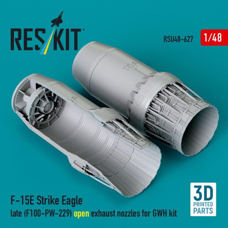F?15e Strike Eagle Late (F100-Pw-229) - Open Exhaust Nozzles [Gwh] (3d Printed)