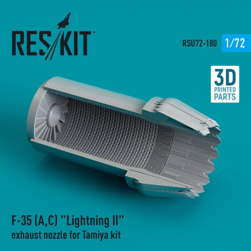 F-35 (A,C) Lightning Ii - Exhaust Nozzle [Tamiya] (3d Printed)