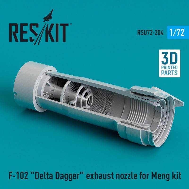 F-102 Delta Dagger - Exhaust Nozzle [Meng Models] (3d Printed)
