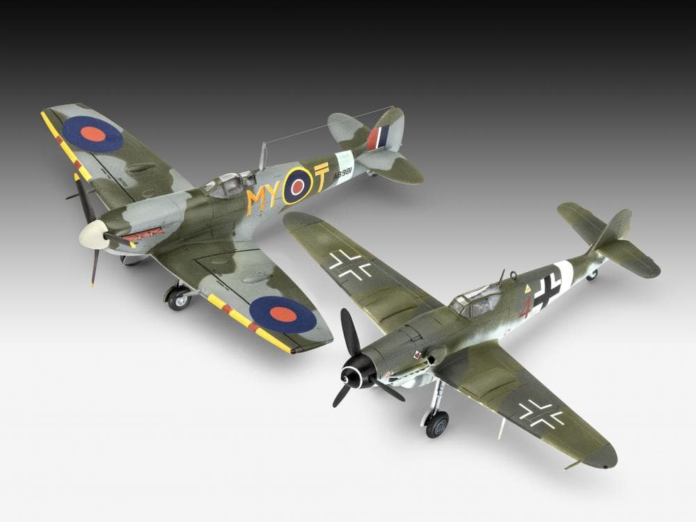 Model Set - Combat Set Messerschmitt Bf 109 G-1 / Spitfire Mk.V.