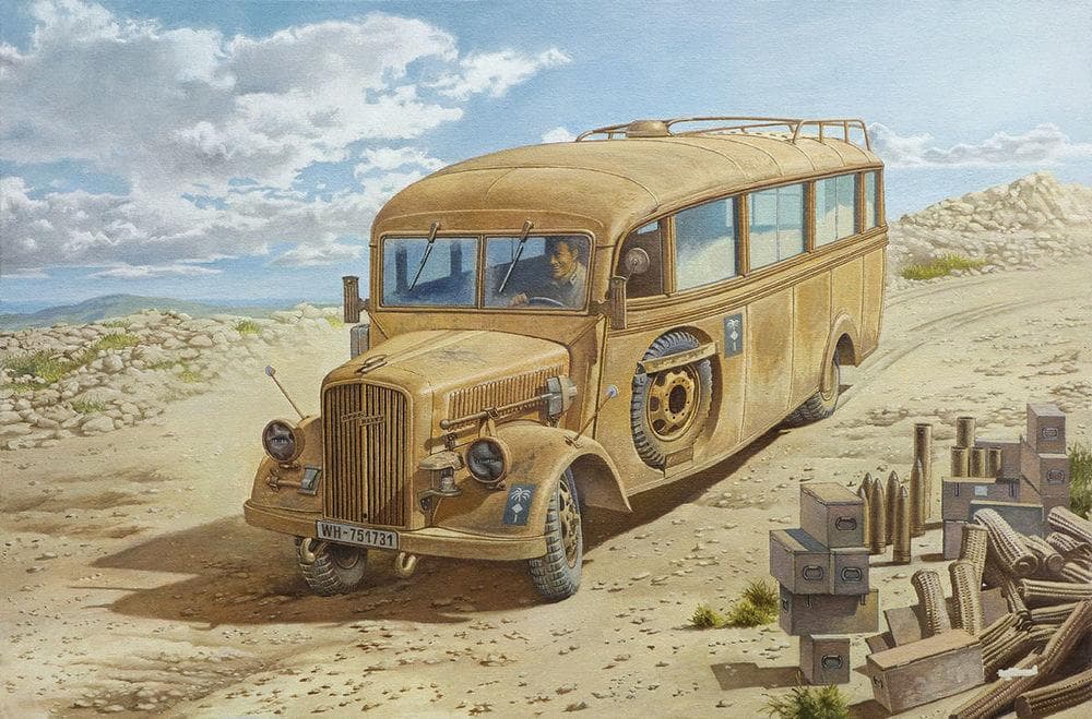 Opel Blitz 3.6-47 Omnibus Model W39 Lude Ludewig Built, Late Version