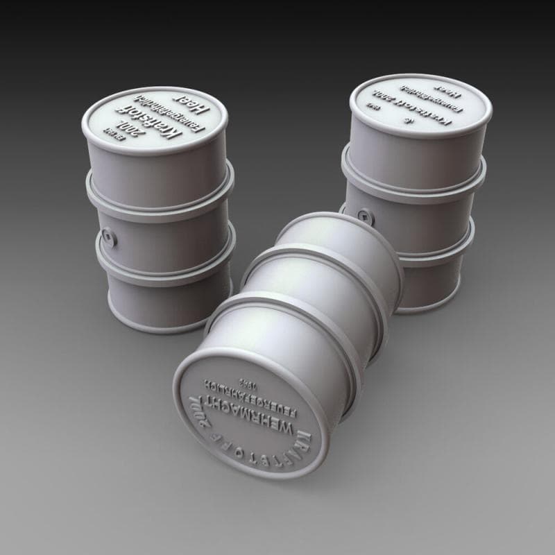 German Fuel Drums - Wwii - 15pcs.