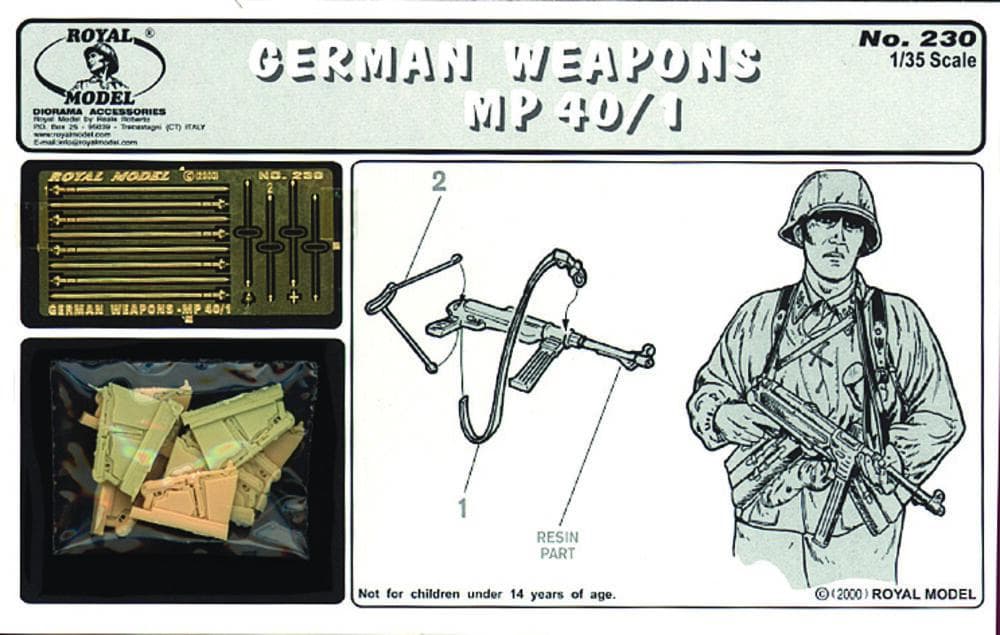 German Weapons-Mp40/1 (1/35 Scale)