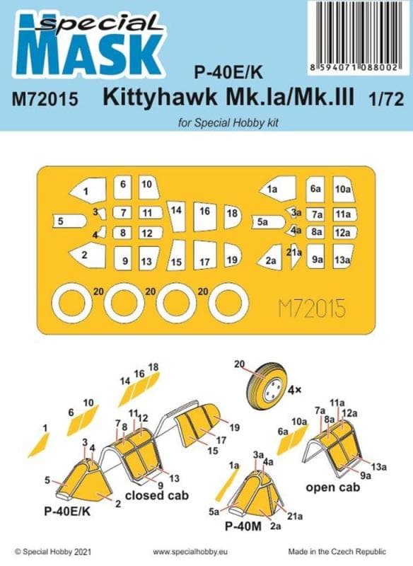 P-40e/K Kittyhawk Mk.Ia/Mk.Iii - Mask