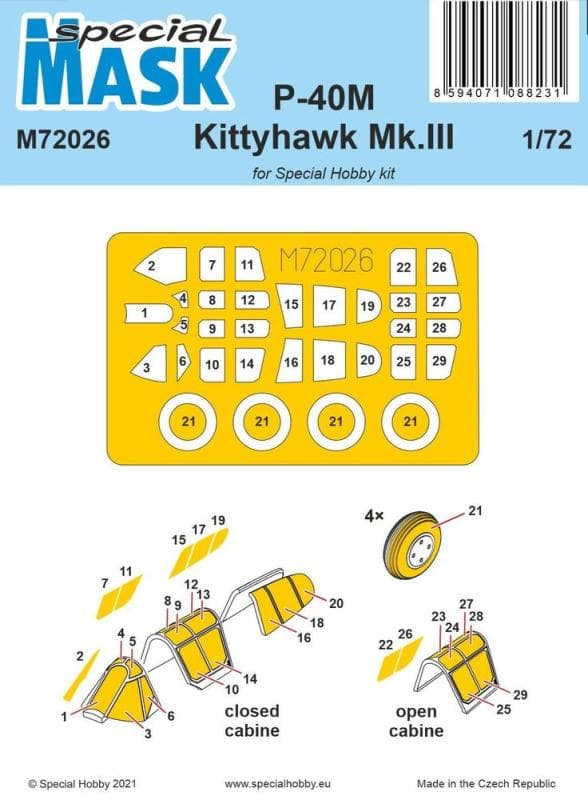 P-40m Warhawk/Kittyhawk Mk.Iii - Mask