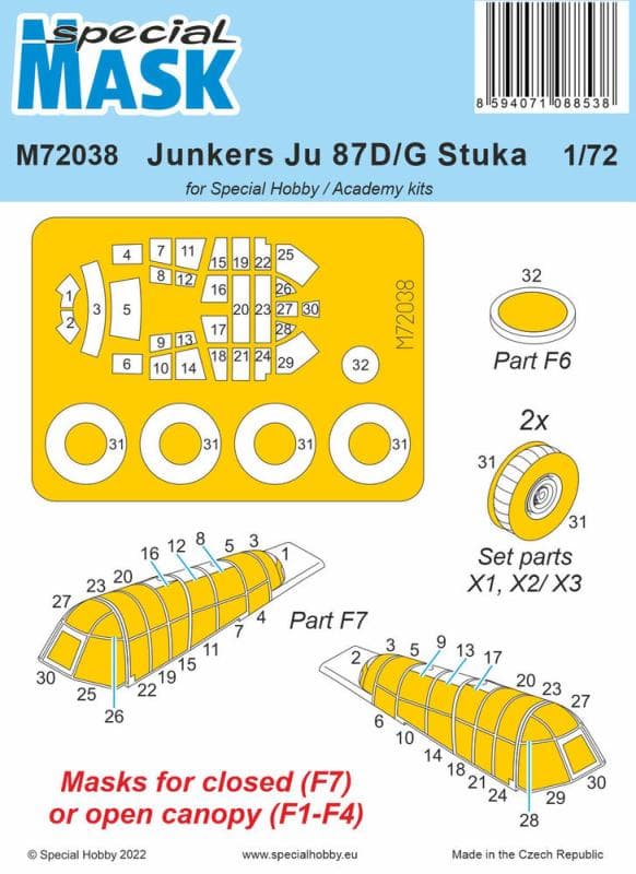 Junkers Ju 87d/G Stuka Mask [Special Hobby]