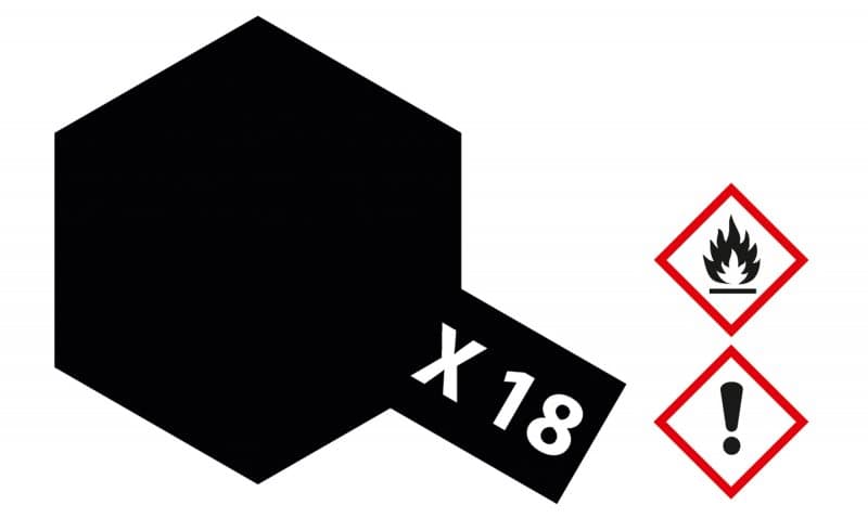 X-18 Schwarz - Seidenmatt [23ml]