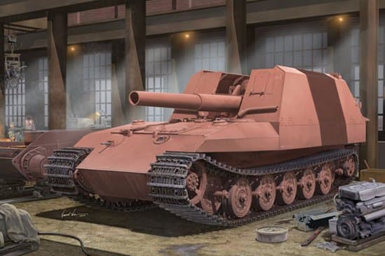 Geschützwagen Tiger Grille21/210mm Morta