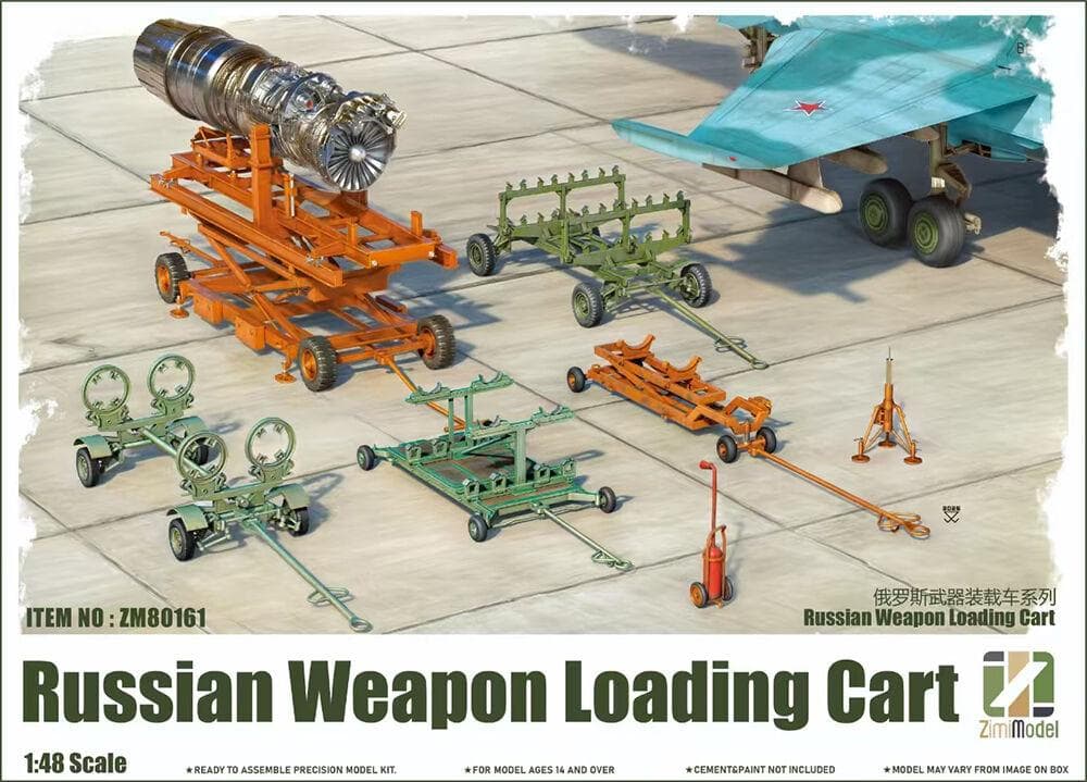 Russian Weapon Loading Cart [With 2 Figures]