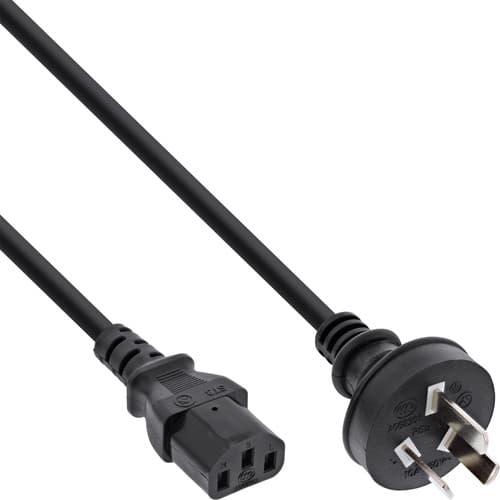 Inline® Netzkabel, Netzstecker China Auf Kaltgerätestecker C13, 0,5m
