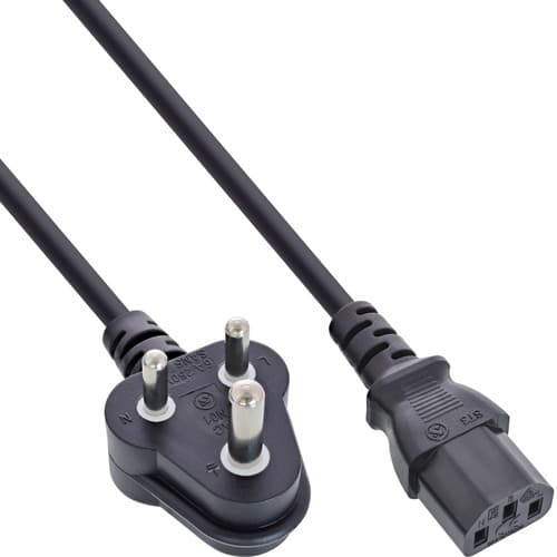 35er B-Pack Inline® Netzkabel, Netzstecker Südafrika / Kaltgeräte St C13, 1,8m