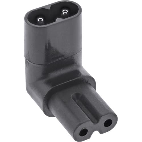 Inline® Netzadapter Iec 60320 C8 / C7, Oben/Unten Gewinkelt 2pol