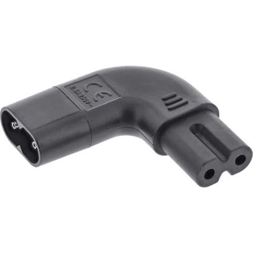 Inline® Netzadapter Iec 60320 C8 / C7, Links/Rechts Gewinkelt 2pol