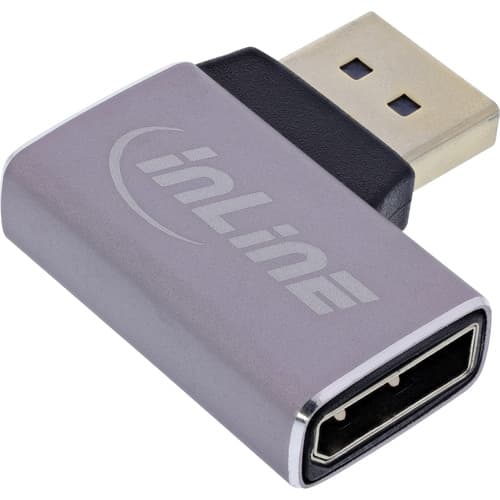 Inline® Displayport 1.4 Adapter, Displayport Stecker /Buchse, 90ï¿½ Rechts, 8k