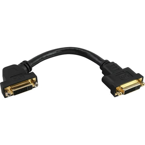 Inline® Dvi-I Adapterkabel, 24+5 Buchse/Buchse, Zum Einbau, Vergoldete Kontakte