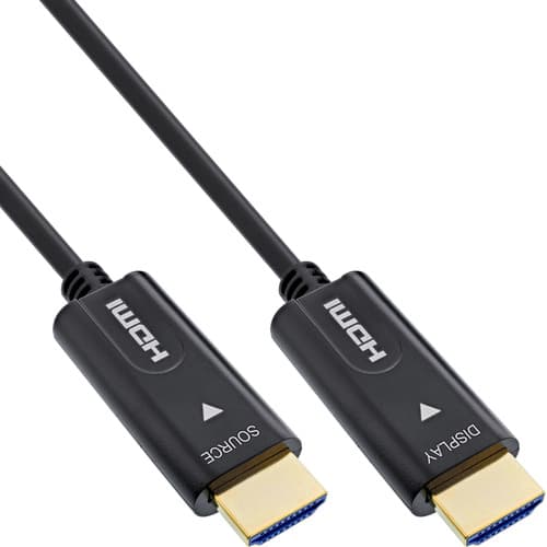 Inline® Hdmi Aoc Kabel, High Speed Hdmi Mit Ethernet 4k/60hz Stecker/Stecker 40m
