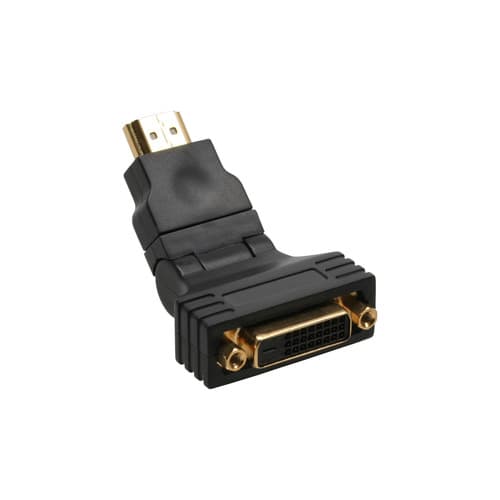 Inline® Hdmi-Dvi Adapter, 19pol Stecker Auf 24+1 Buchse, Mit 180ï¿½ Winkel