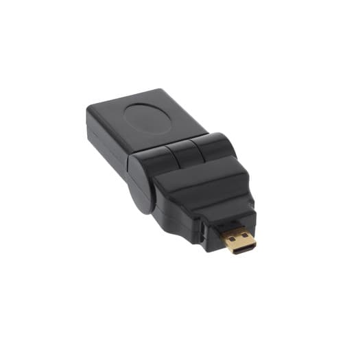Inline® Hdmi Adapter, Hdmi A Buchse Auf Micro Hdmi D Stecker, Flexibel, 4k2k