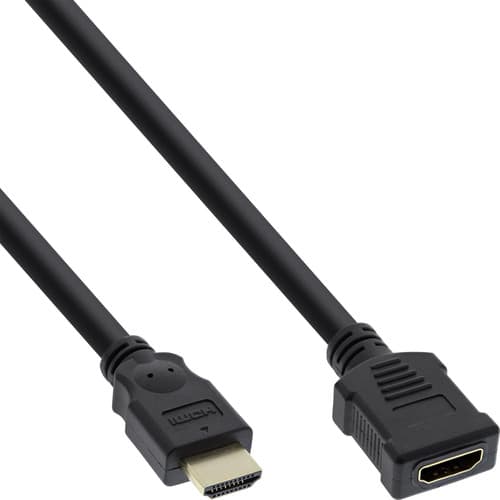 Inline® Hdmi Verlängerung, Hdmi High Speed, Stecker Auf Buchse, 5 M