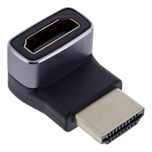 Inline® Hdmi Adapter, Hdmi A Stecker / Buchse, 90ï¿½ Oben, 8k Uhd