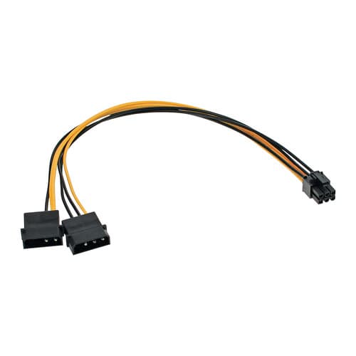 Inline® Stromadapter Int., 2x4pol Zu 6pol Für Pcie (Pci-Express) Grafikkarten
