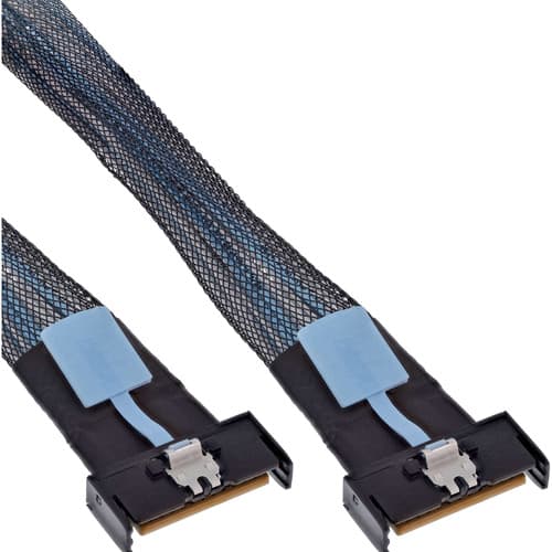 Inline® Mcio Kabel, Mcio X8 Stecker Zu Mcio X8 Stecker, 0,5m