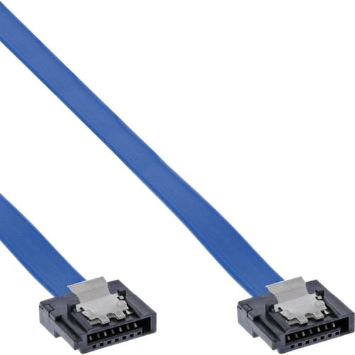 Inline® Sata 6gb/S Anschlusskabel Klein, Mit Sicherheitslasche, 0,5m