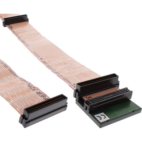 Inline® Scsi U320 Flachbandkabel, 68pol, Mit Terminator, 0,75m