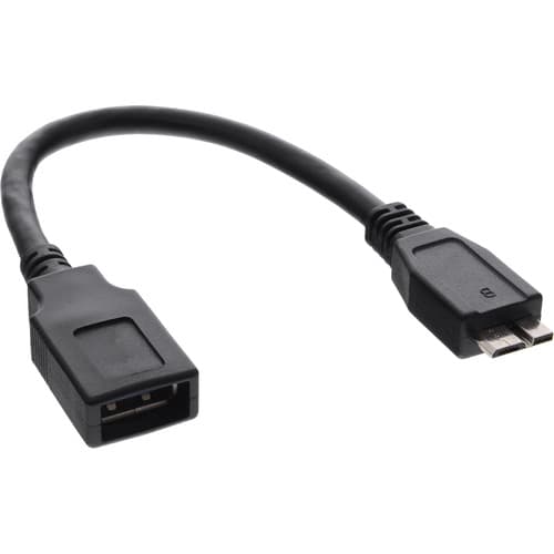 Inline® Usb 3.2 Gen.1 Otg Adapterkabel, Micro-B Stecker An Usb A Buchse, 0,15m