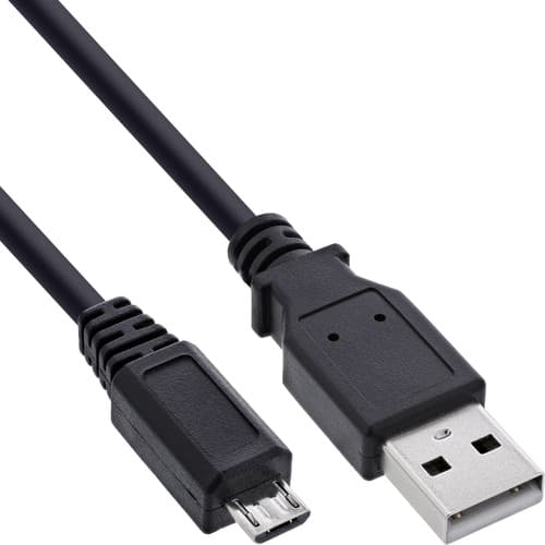 Inline® Micro-Usb 2.0 Kabel, Usb-A Stecker An Micro-B Stecker, 1m