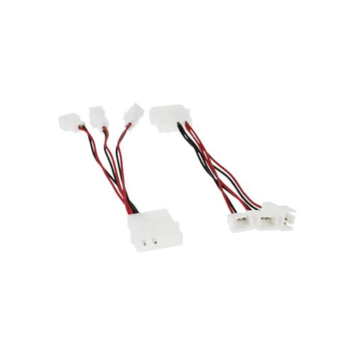 Inline® Lüfter Adapterkabel, 12v Zu 5v, Für 3 Lüfter
