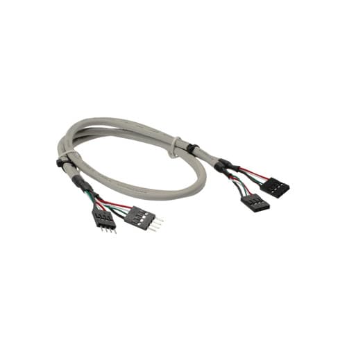 Inline® Usb 2.0 Verl., Intern, 2x 4pol Pfostenstecker / Pfostenbuchse, 0,60m