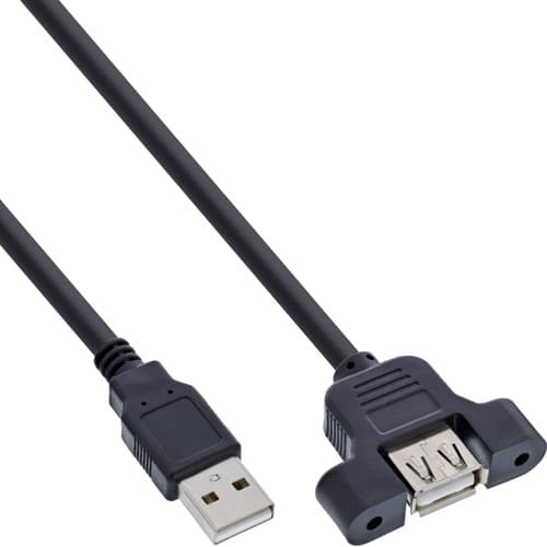 120er B-Pack Inline® Usb 2.0 Anschlusskabel, Stecker A / Einbaubuchse A, 0,6m