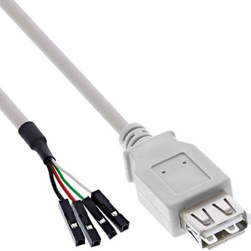 Inline® Usb 2.0 Adapterkabel, Buchse A Auf Pfostenanschluss, 0,40m, Bulk