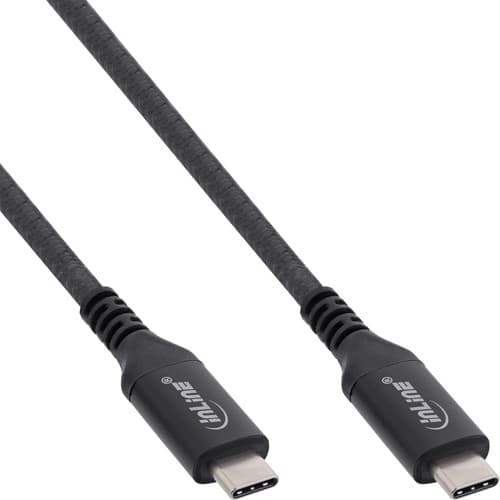 Inline® Usb4 Kabel, Usb-C, Stecker/Stecker, 40 Gb/S, Schwarz, 0,50 M