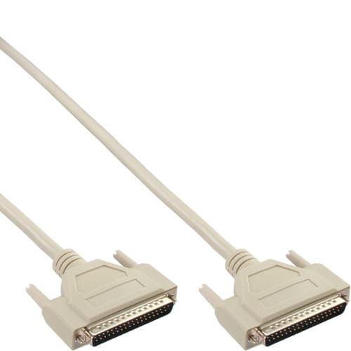 Inline® Serielles Kabel, 37pol Stecker / Stecker, Vergossen, 1:1 Belegt, 1m